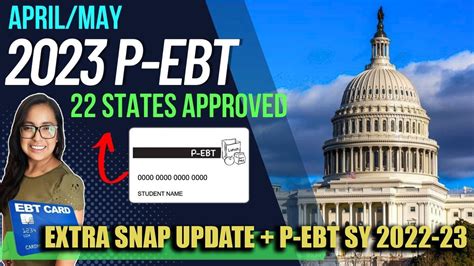 The daily benefit for school year 2022–2023 Pandemic EBT is $8. . P ebt 2023 rhode island
